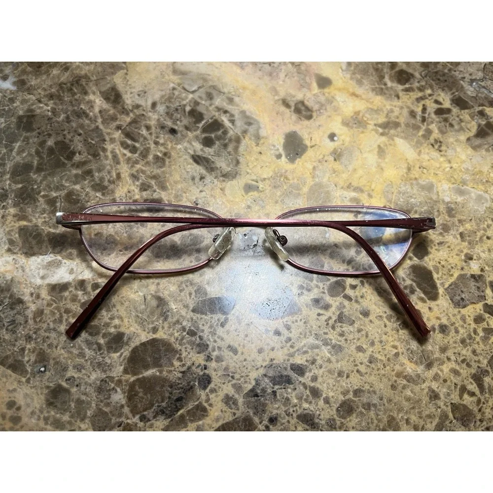 Calvin Klein 100% Titanium Japan Eyeglasses Frames 581 7 Shiny Pink  50-16-135